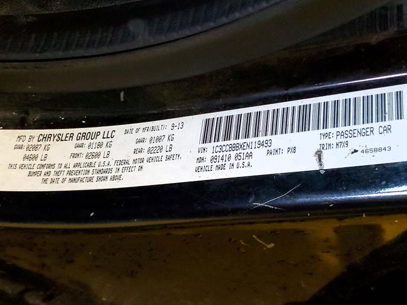 Продажа на аукционе авто 2014 Chrysler 200, vin: 1C3CCBBBXEN119493, номер лота: 54340186