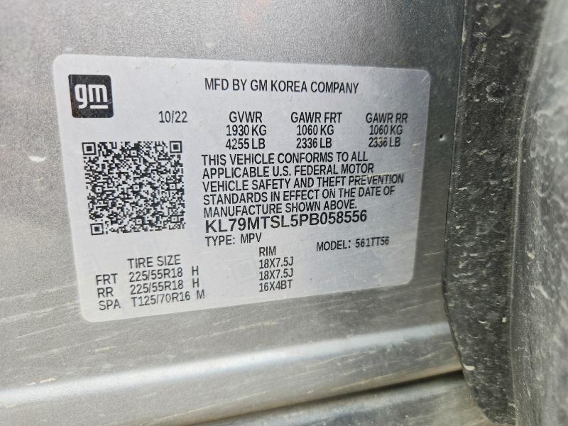2023 Chevrolet Trailblazer მანქანა იყიდება აუქციონზე, vin: KL79MTSL5PB058556, აუქციონის ნომერი: 55008226
