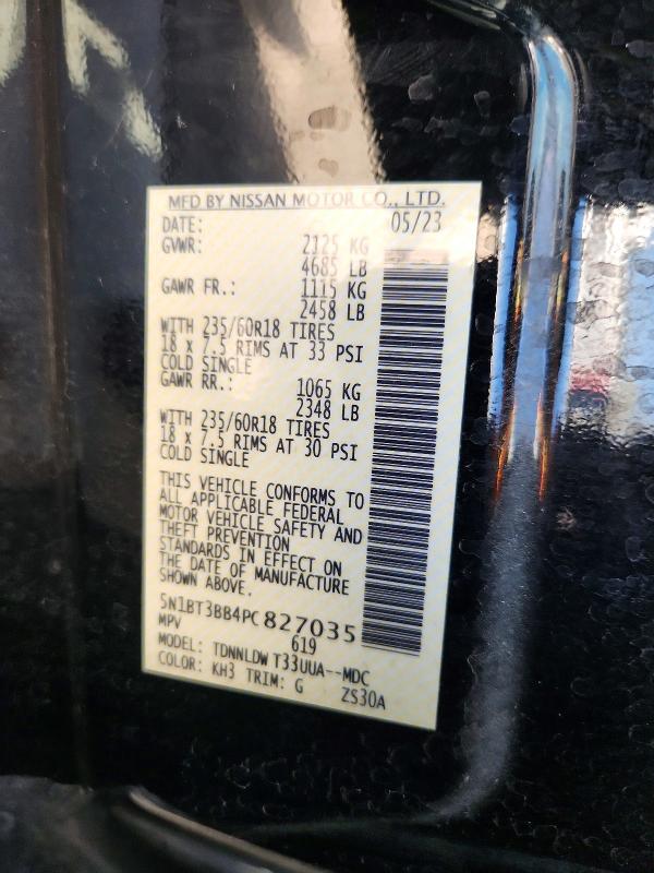 Продаж на аукціоні авто 2023 Nissan Rogue, vin: 5N1BT3BB4PC827035, номер лоту: 54881366