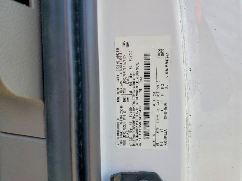 Aukcja sprzedaży 2018 Ford F150, vin: 1FTEX1C58JKD59455, numer aukcji: 54115166