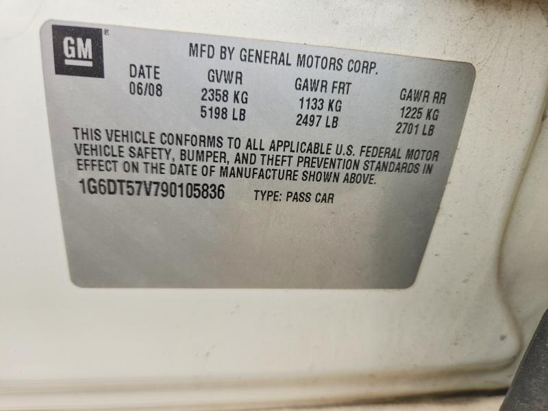 Продаж на аукціоні авто 2009 Cadillac Cts, vin: 1G6DT57V790105836, номер лоту: 53824306