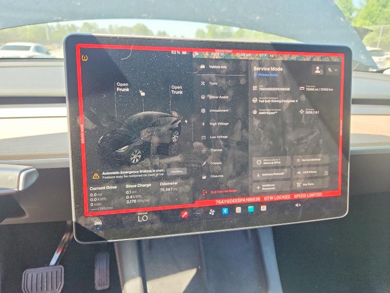 53606586 :رقم المزاد ، 7SAYGDEE5PA196538 vin ، 2023 Tesla Model Y مزاد بيع