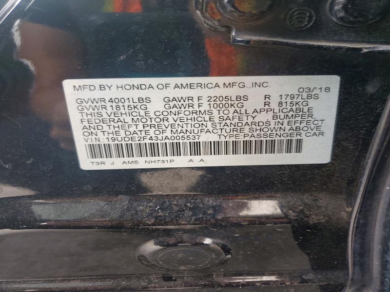 Продажа на аукционе авто 2018 Acura Ilx, vin: 19UDE2F43JA005537, номер лота: 54773836