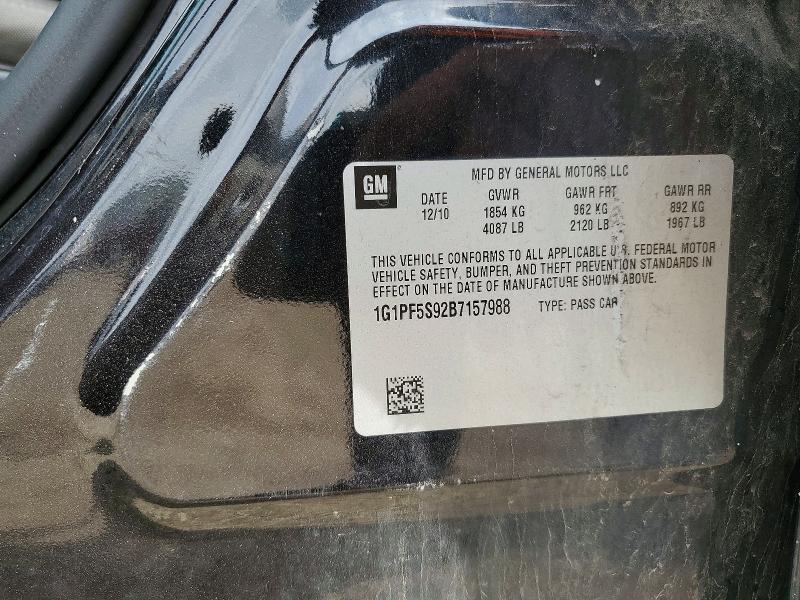 Продаж на аукціоні авто 2011 Chevrolet Cruze, vin: 1G1PF5S92B7157988, номер лоту: 52769336