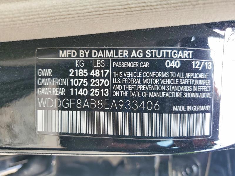 Aukcja sprzedaży 2014 Mercedes-benz C, vin: WDDGF8AB8EA933406, numer aukcji: 52689246