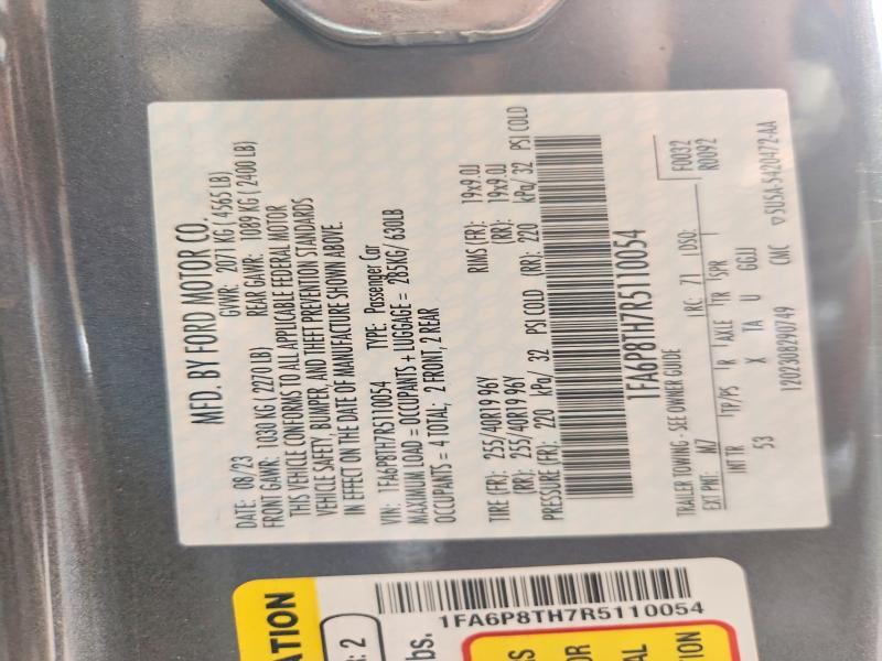 Продажа на аукционе авто 2024 Ford Mustang, vin: 1FA6P8TH7R5110054, номер лота: 53758386