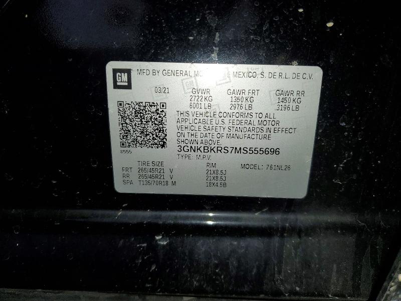 Aukcja sprzedaży 2021 Chevrolet Blazer, vin: 3GNKBKRS7MS555696, numer aukcji: 54977486