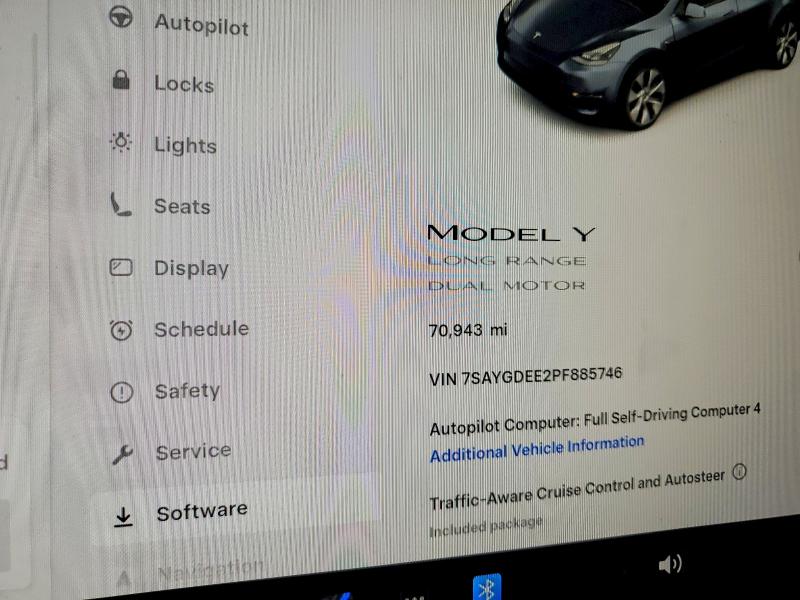 Aukcja sprzedaży 2023 Tesla Model Y, vin: 7SAYGDEE2PF885746, numer aukcji: 53022276