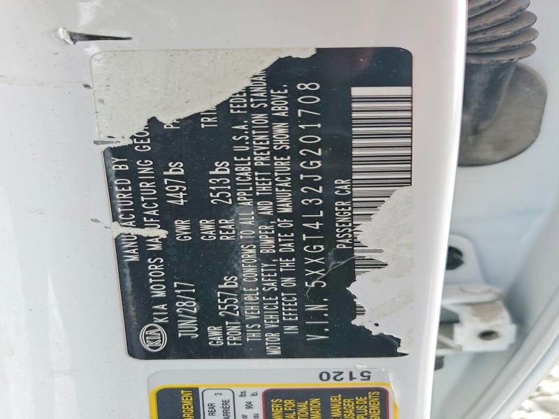 2018 Kia Optima მანქანა იყიდება აუქციონზე, vin: 5XXGT4L32JG201708, აუქციონის ნომერი: 55074236