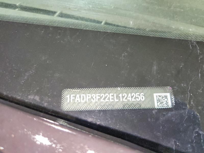 52727876 :رقم المزاد ، 1FADP3F22EL124256 vin ، 2014 Ford Focus مزاد بيع