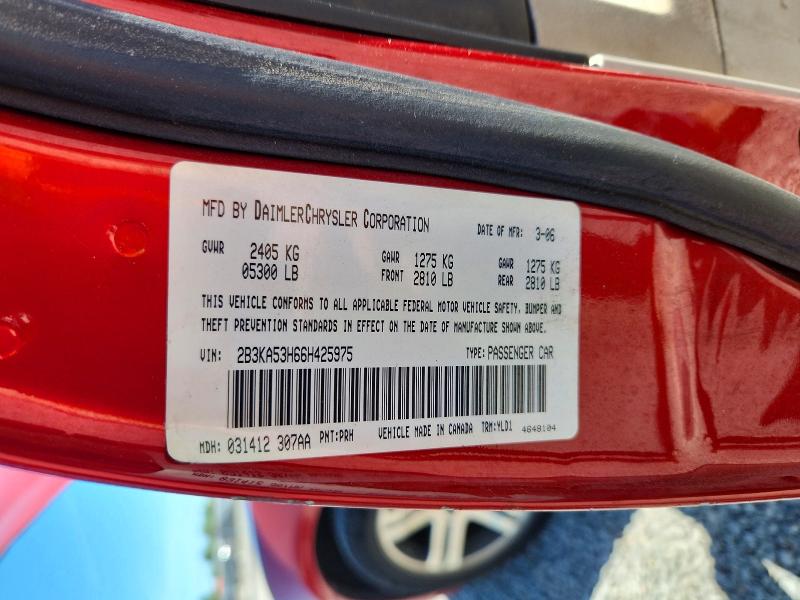 Aukcja sprzedaży 2006 Dodge Charger, vin: 2B3KA53H66H425975, numer aukcji: 52785106
