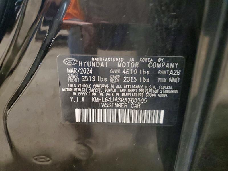 Aukcja sprzedaży 2024 Hyundai Sonata, vin: KMHL64JA3RA388595, numer aukcji: 52825456