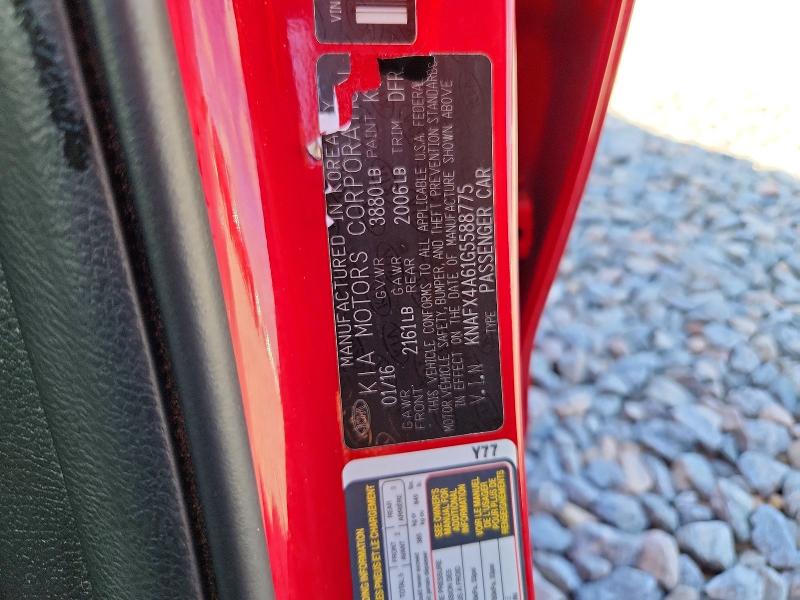 Продажа на аукционе авто 2016 Kia Forte, vin: KNAFX4A61G5588775, номер лота: 54118846