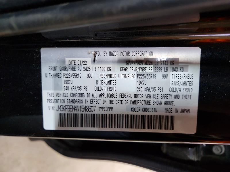 Aukcja sprzedaży 2022 Mazda Cx-5, vin: JM3KFBEM4N1548607, numer aukcji: 51838996