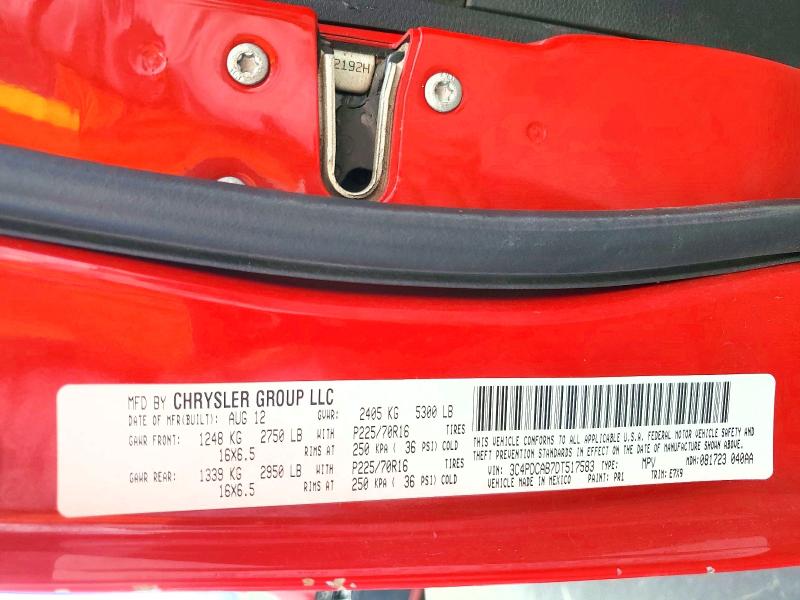 55010536 :رقم المزاد ، 3C4PDCAB7DT517583 vin ، 2013 Dodge Journey مزاد بيع