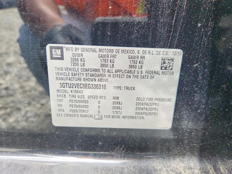 54427416 :رقم المزاد ، 3GTU2VEC8EG336316 vin ، 2014 Gmc Sierra مزاد بيع