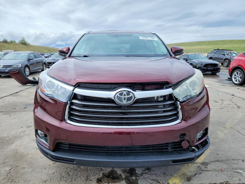 54807156 :رقم المزاد ، 5TDDKRFH1ES061942 vin ، 2014 Toyota Highlander مزاد بيع