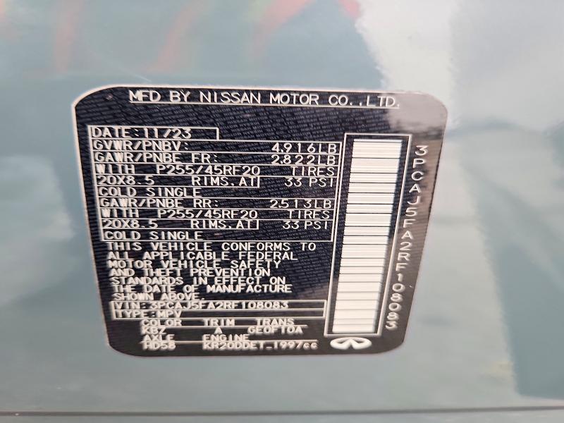 Продажа на аукционе авто 2024 Infiniti Qx50, vin: 3PCAJ5FA2RF108083, номер лота: 52879946