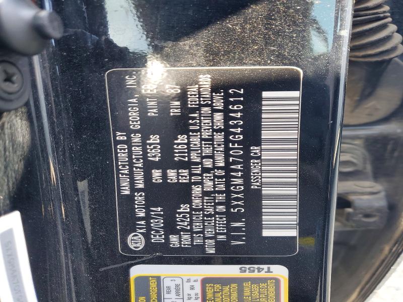 Продажа на аукционе авто 2015 Kia Optima, vin: 5XXGM4A70FG434612, номер лота: 52911916