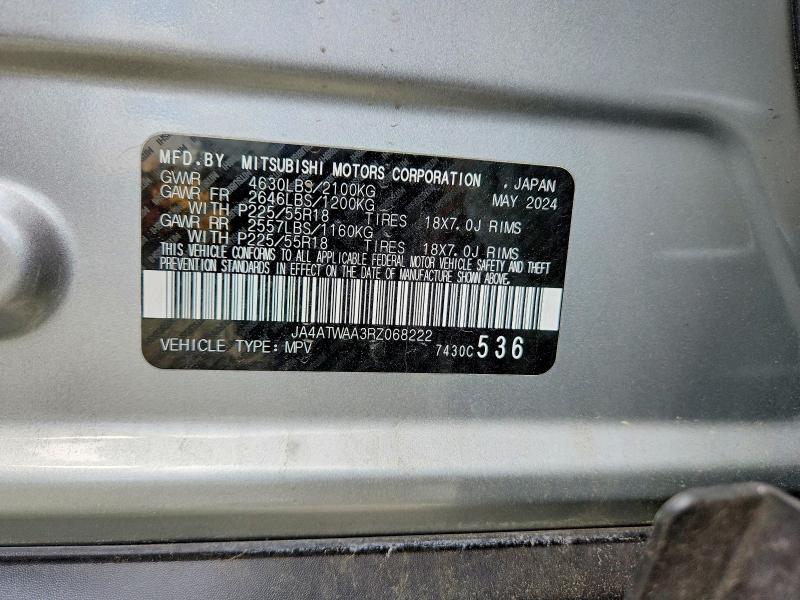 Продажа на аукционе авто 2024 Mitsubishi Eclipse Cross, vin: JA4ATWAA3RZ068222, номер лота: 54778576