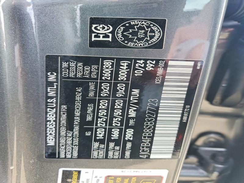 Продажа на аукционе авто 2025 Mercedes-benz Gle, vin: 4JGFB4FB8SB327723, номер лота: 54993166