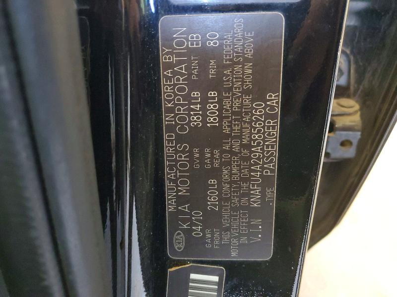 Продажа на аукционе авто 2010 Kia Forte, vin: KNAFU4A29A5856260, номер лота: 52578956