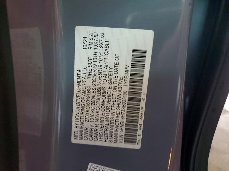 Aukcja sprzedaży 2025 Honda Odyssey, vin: 5FNRL6H73SB023490, numer aukcji: 55417476