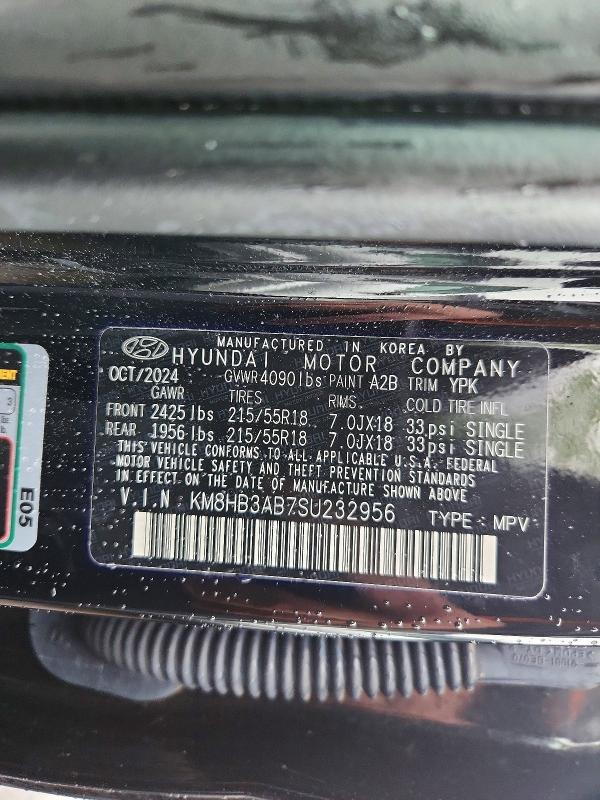 Продажа на аукционе авто 2025 Hyundai Kona, vin: KM8HB3AB7SU232956, номер лота: 53720356