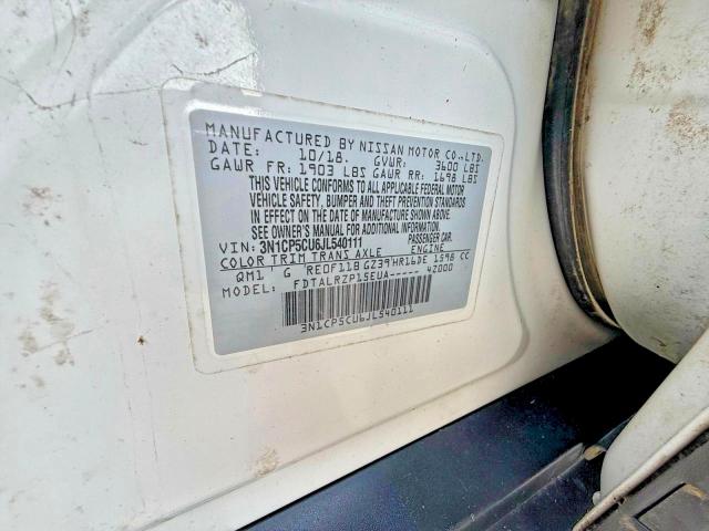 Продаж на аукціоні авто 2018 Nissan Kicks, vin: 3N1CP5CU6JL540111, номер лоту: 52245056