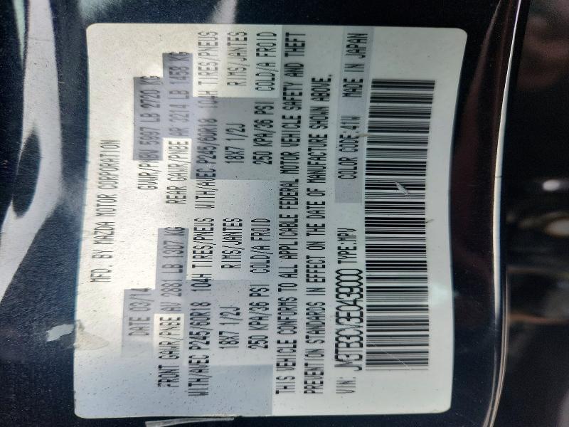 Aukcja sprzedaży 2014 Mazda Cx-9, vin: JM3TB3CV3E0439000, numer aukcji: 52683276