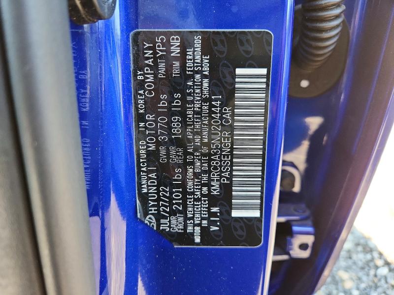 Продажа на аукционе авто 2022 Hyundai Venue, vin: KMHRC8A35NU204441, номер лота: 51835006