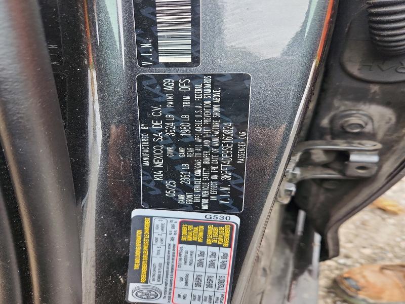 53536756 :رقم المزاد ، 3KPFT4DE9SE160824 vin ، 2025 Kia K4 مزاد بيع