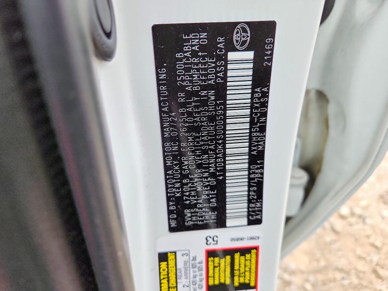 Продаж на аукціоні авто 2025 Toyota Camry, vin: 4T1DBADK4SU005951, номер лоту: 53405006