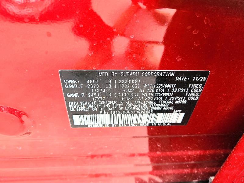 Aukcja sprzedaży 2026 Subaru Forester, vin: 4S4SLDD66T3023495, numer aukcji: 54250786