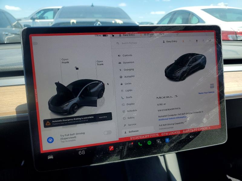 53249706 :رقم المزاد ، 5YJ3E1EA3PF711175 vin ، 2023 Tesla Model 3 مزاد بيع
