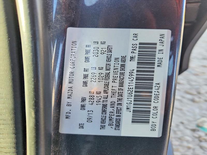 52002056 :رقم المزاد ، JM1GJ1U62E1145994 vin ، 2014 Mazda 6 مزاد بيع