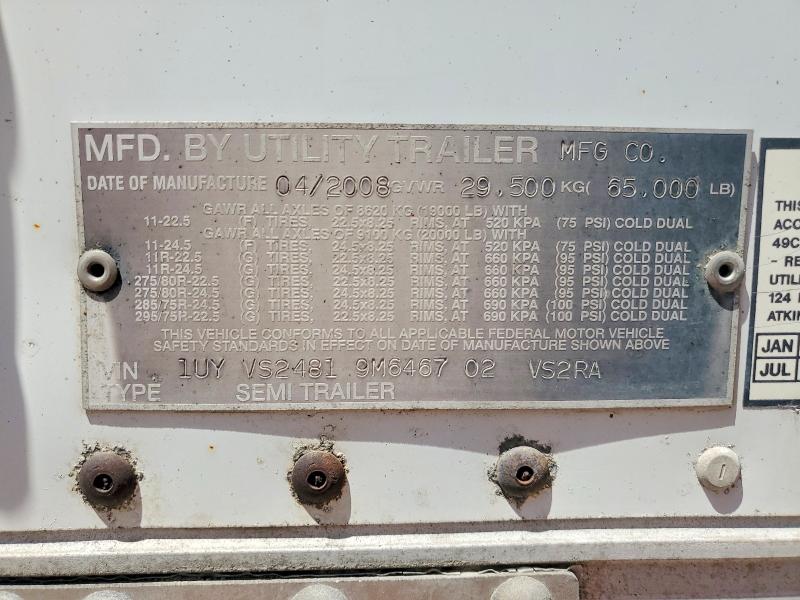 52701496 :رقم المزاد ، 1UYVS24819M646702 vin ، 2009 Utility Vs2ra مزاد بيع