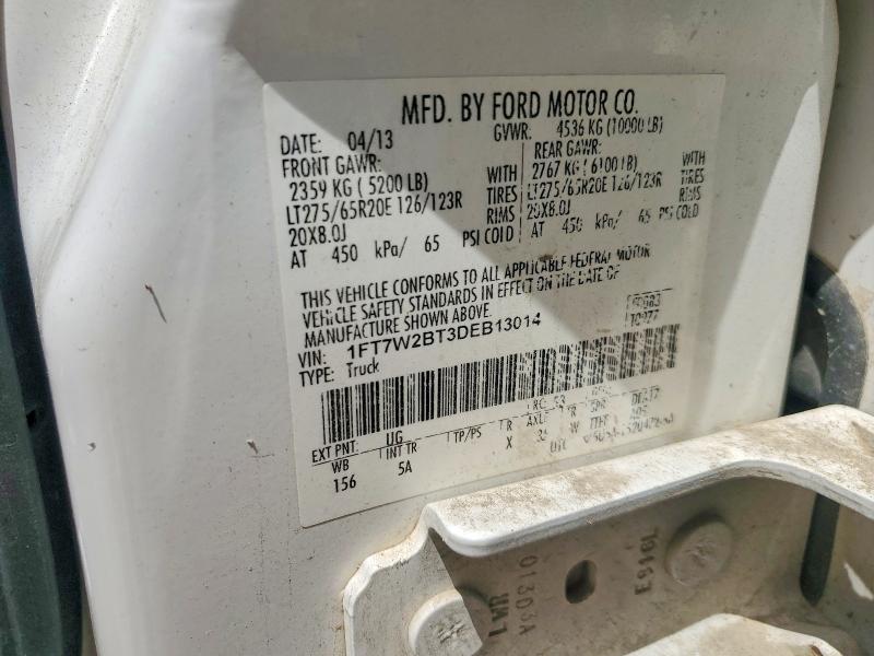 Продаж на аукціоні авто 2013 Ford F250, vin: 1FT7W2BT3DEB13014, номер лоту: 52743986