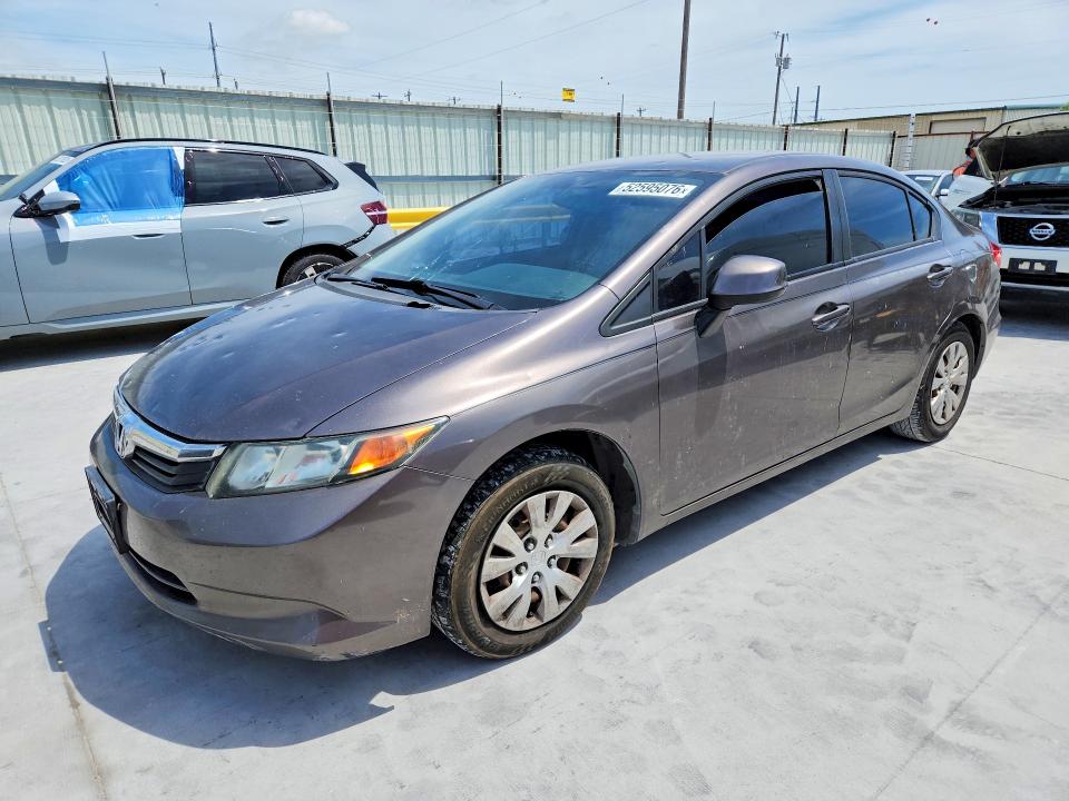 2012 Honda Civic მანქანა იყიდება აუქციონზე, vin: 2HGFB2F56CH516528, აუქციონის ნომერი: 52595076