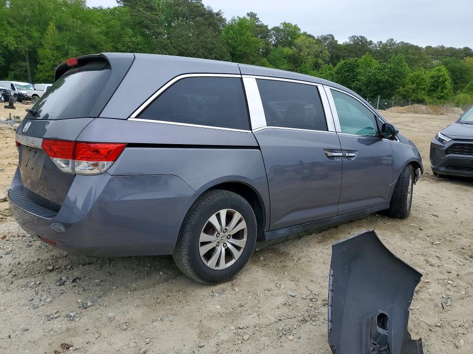 52669866 :رقم المزاد ، 5FNRL5H66FB008103 vin ، 2015 Honda Odyssey مزاد بيع