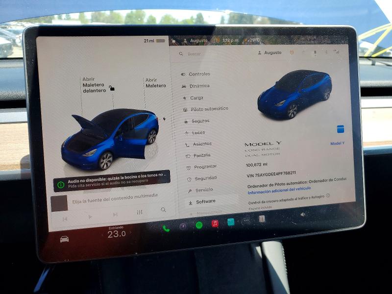 Продажа на аукционе авто 2023 Tesla Model Y, vin: 7SAYGDEE4PF788211, номер лота: 52292476