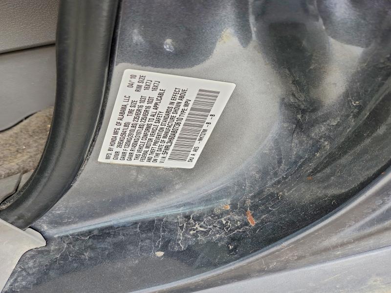 Aukcja sprzedaży 2010 Honda Odyssey, vin: 5FNRL3H60AB073610, numer aukcji: 52427496