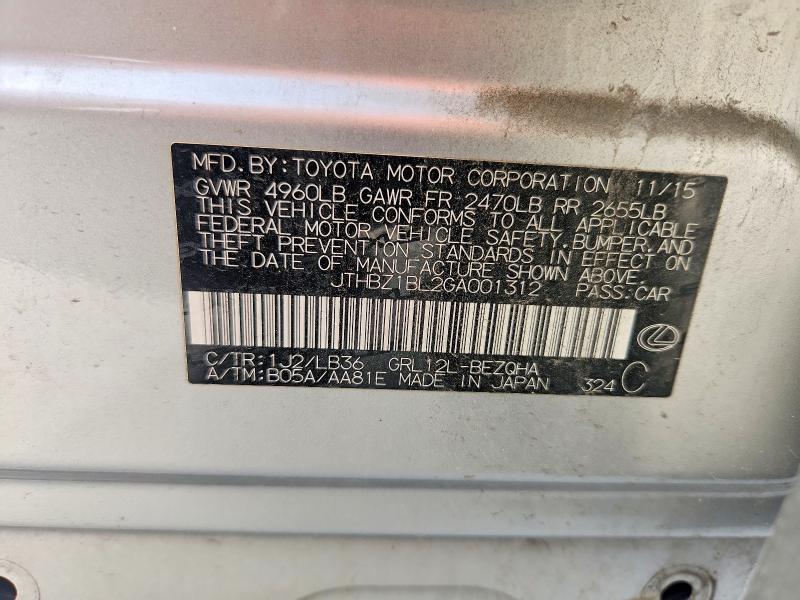 Продажа на аукционе авто 2016 Lexus Gs 350, vin: JTHBZ1BL2GA001312, номер лота: 52378826