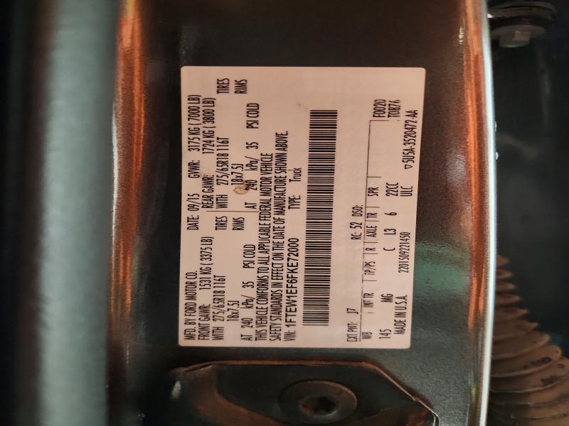 55065566 :رقم المزاد ، 1FTEW1EF6FKE72000 vin ، 2015 Ford F150 مزاد بيع