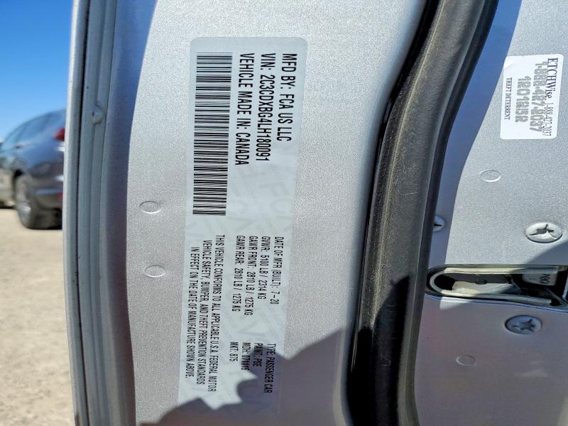53544126 :رقم المزاد ، 2C3CDXBG4LH180091 vin ، 2020 Dodge Charger مزاد بيع