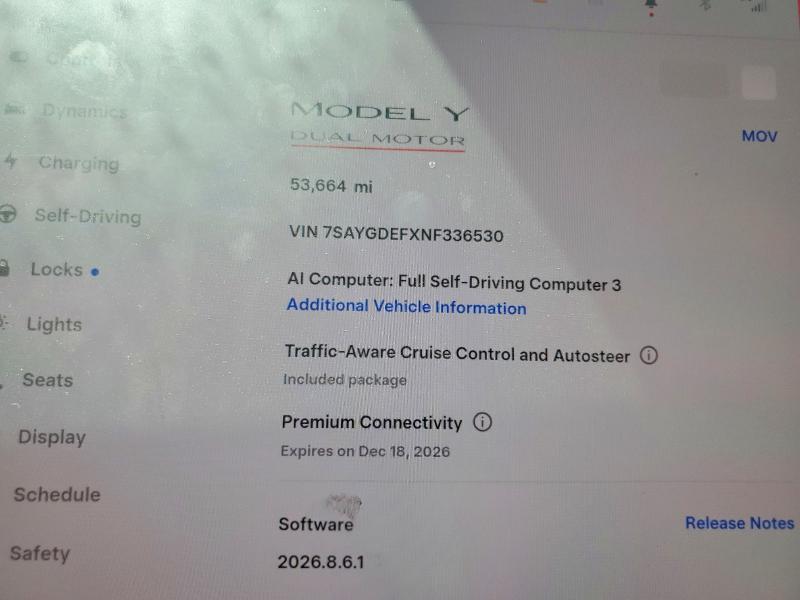 Продаж на аукціоні авто 2022 Tesla Model Y, vin: 7SAYGDEFXNF336530, номер лоту: 53011496
