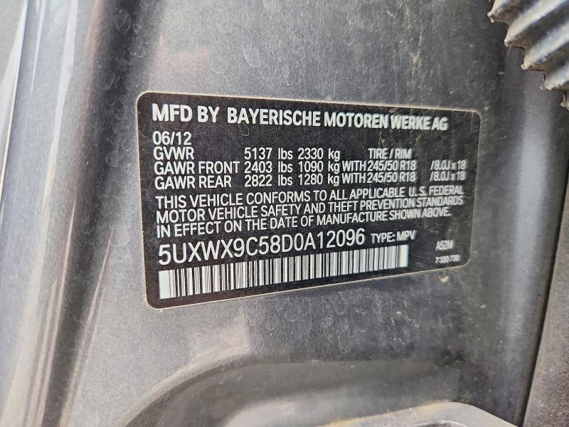 Продаж на аукціоні авто 2013 Bmw X3, vin: 5UXWX9C58D0A12096, номер лоту: 54211196