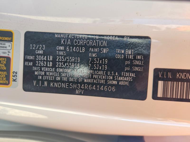 2024 Kia Carnival მანქანა იყიდება აუქციონზე, vin: KNDNE5H34R6414606, აუქციონის ნომერი: 53228326