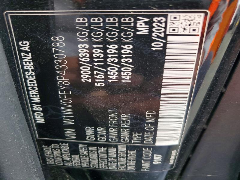 Aukcja sprzedaży 2023 Mercedes-benz Metris, vin: W1WV0FEY8P4330788, numer aukcji: 54837276
