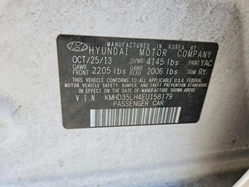 52217026 :رقم المزاد ، KMHD35LH4EU158179 vin ، 2014 Hyundai Elantra Gt مزاد بيع